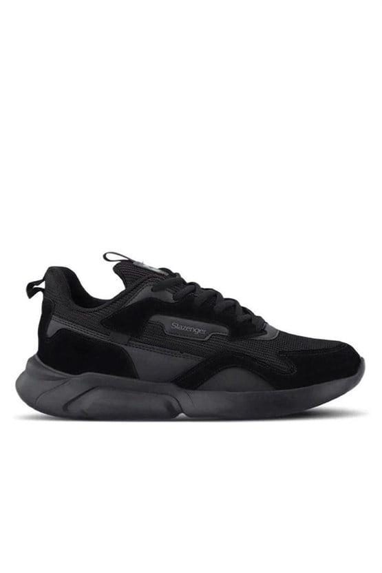 Slazenger Sa23Re048-596 Option Siyah / Siyah Erkek Koşu Ayakkabısı