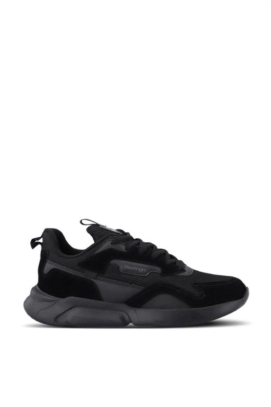 Slazenger Sa23Re048-596 Option Siyah / Siyah Erkek Koşu Ayakkabısı