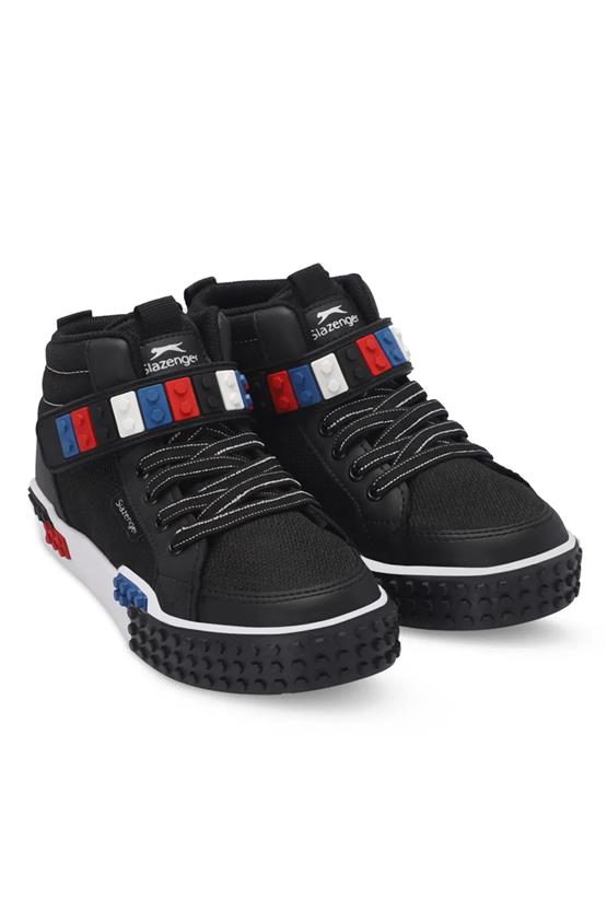 Slazenger Sa24Lf007-510 North Siyah / Beyaz Fılet Erkek Cocuk Sneaker Ayakkabı