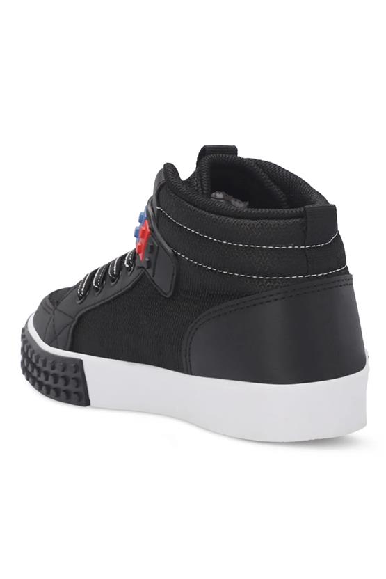 Slazenger Sa24Lf007-510 North Siyah / Beyaz Fılet Erkek Cocuk Sneaker Ayakkabı