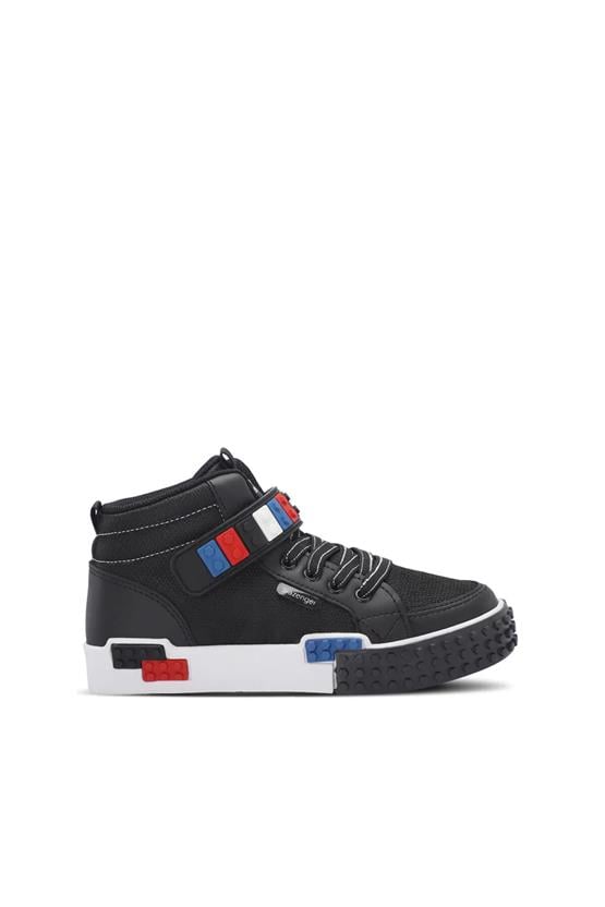 Slazenger Sa24Lf007-510 North Siyah / Beyaz Fılet Erkek Cocuk Sneaker Ayakkabı