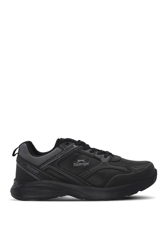 Slazenger Sa24Re001-596 Gıma Sıyah / Sıyah Mrd Kosu Ayakkabısı
