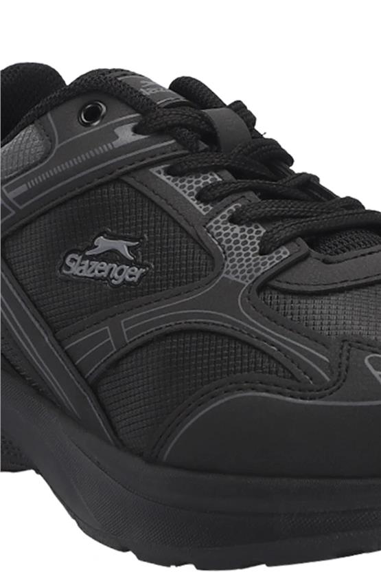 Slazenger Sa24Re001-596 Gıma Sıyah / Sıyah Mrd Kosu Ayakkabısı