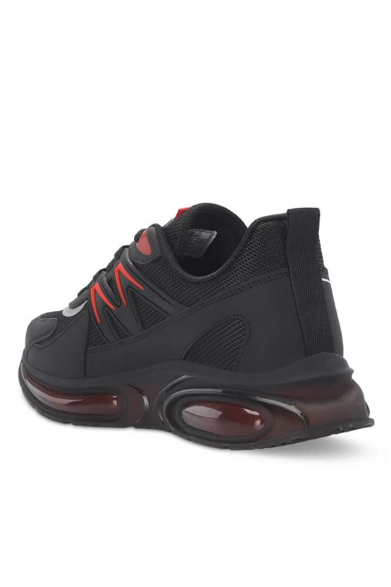 Slazenger Sa24Re010-506 Zıgor Sıyah / Kırmızı Erkek Kosu Ayakkabısı