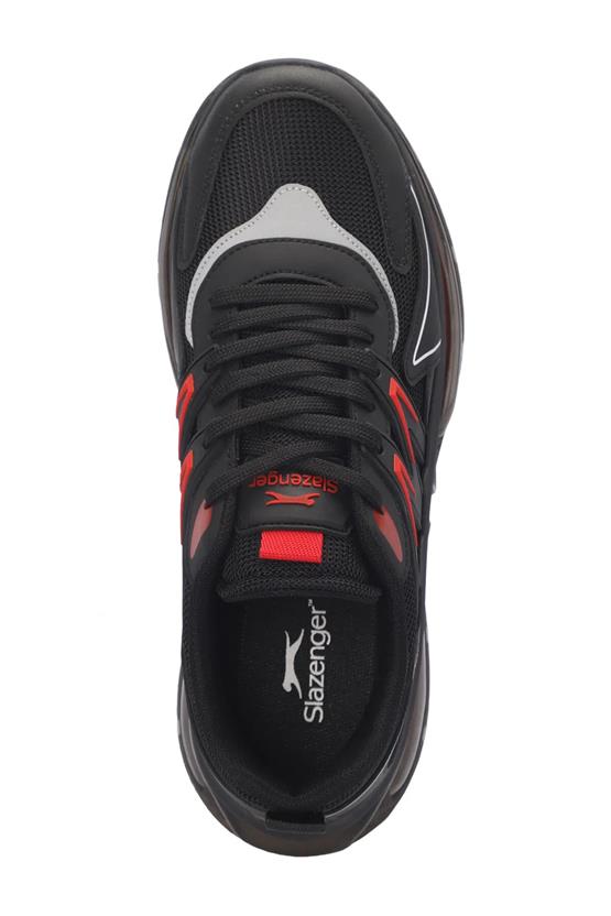 Slazenger Sa24Re010-506 Zıgor Sıyah / Kırmızı Erkek Kosu Ayakkabısı