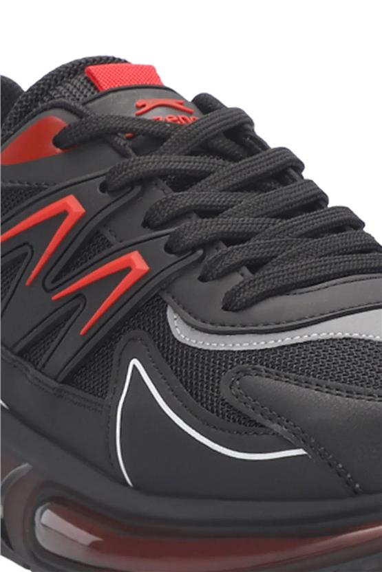 Slazenger Sa24Re010-506 Zıgor Sıyah / Kırmızı Erkek Kosu Ayakkabısı