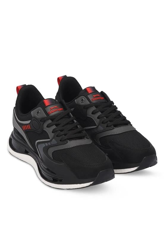Slazenger SA24RE086-506 Zowıe Sıyah / Kırmızı Erkek Kosu Ayakkabısı