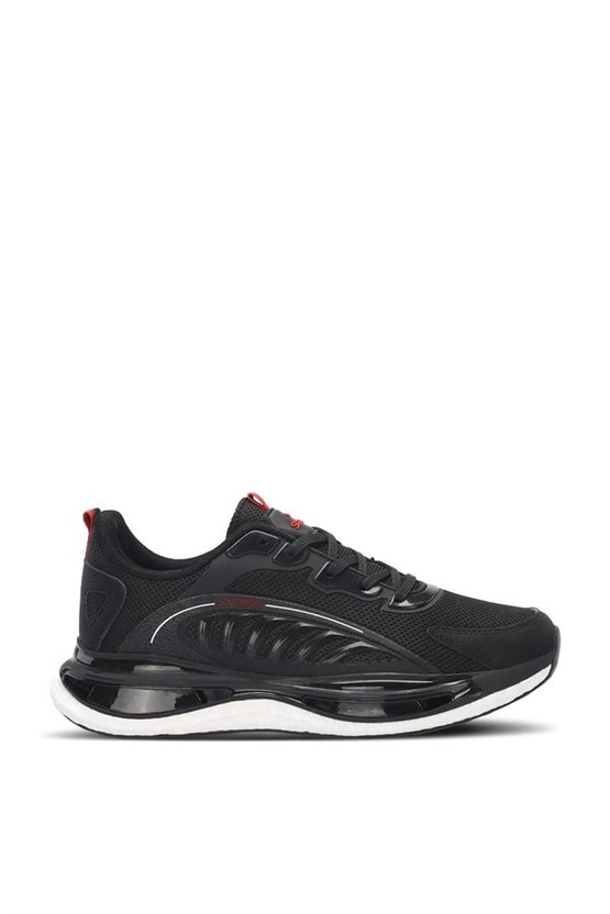 Slazenger Sa24Re087-506 Zeus Sıyah / Kırmızı Erkek Kosu Ayakkabısı