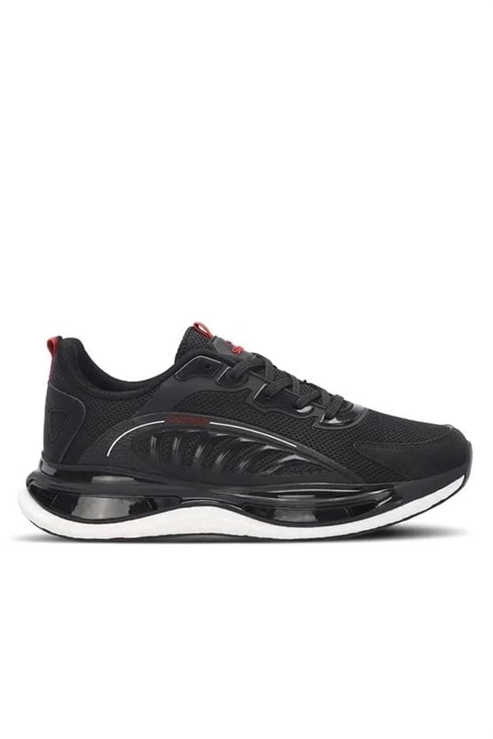 Slazenger Sa24Re087-506 Zeus Sıyah / Kırmızı Erkek Kosu Ayakkabısı