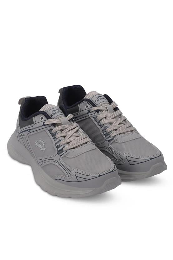 Slazenger Sa24Rk001-201 Gıma Grı / Lacıvert Garson Kosu Ayakkabısı