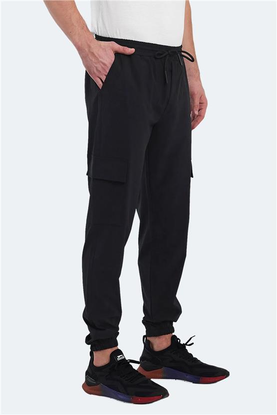 Slazenger St14Pe055-500 Napolla Sıyah Erkek Esofman Alt