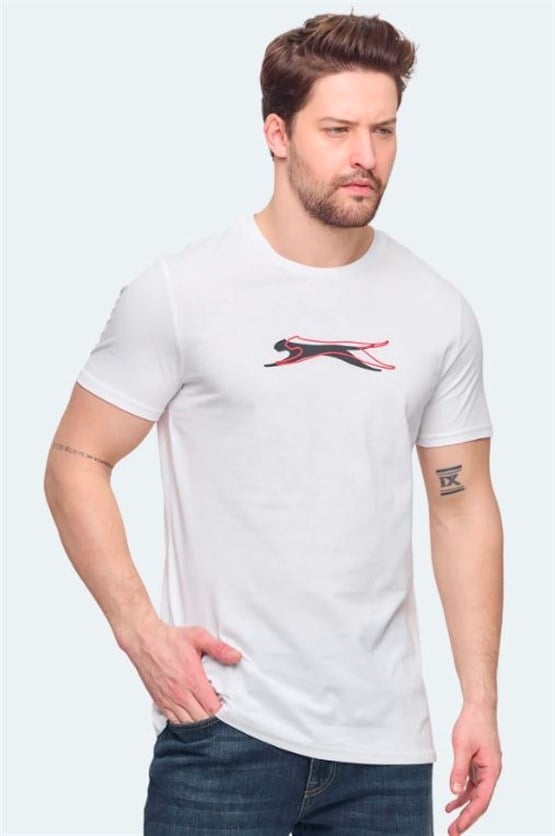 Slazenger St14Te088-000 Vedran Ktn Beyaz Erkek T-Shırt