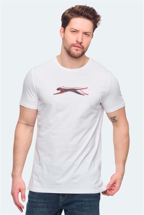 Slazenger St14Te088-000 Vedran Ktn Beyaz Erkek T-Shırt