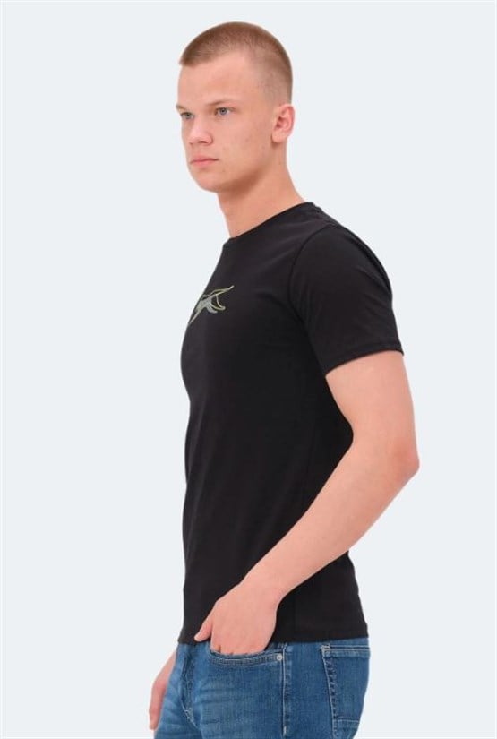 Slazenger St14Te088-500 Vedran Ktn Sıyah Erkek T-Shırt