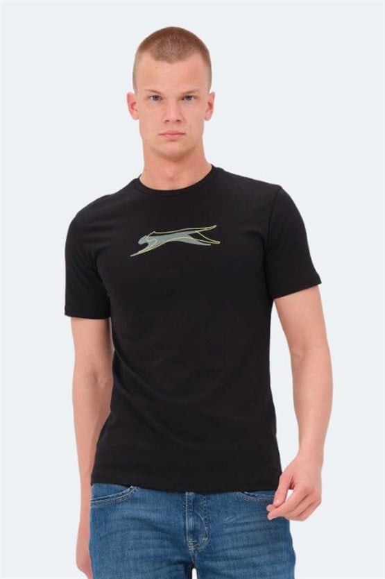 Slazenger St14Te088-500 Vedran Ktn Sıyah Erkek T-Shırt