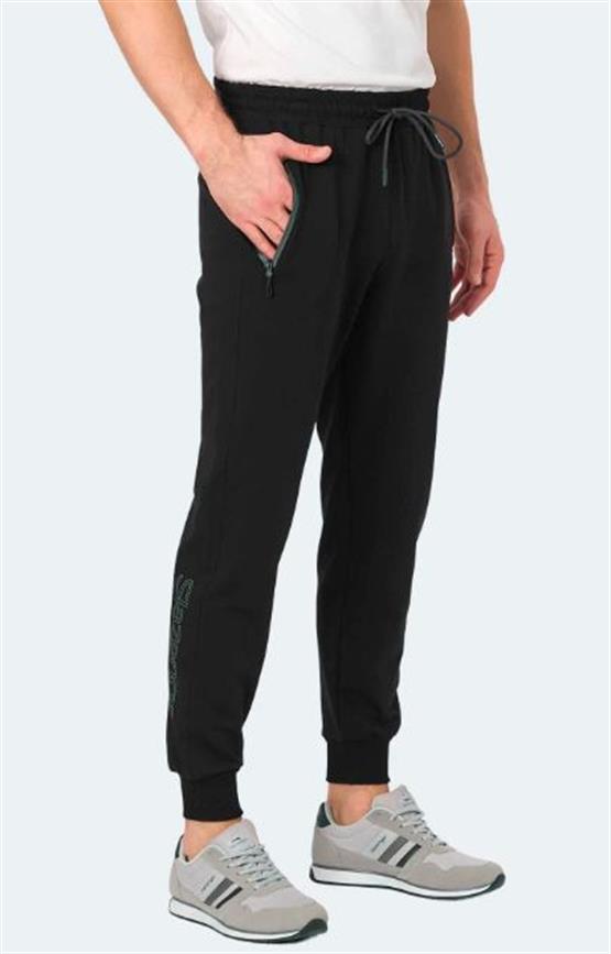 Slazenger St15Pe001-500 Neal Ktn Sıyah Erkek Esofman Alt