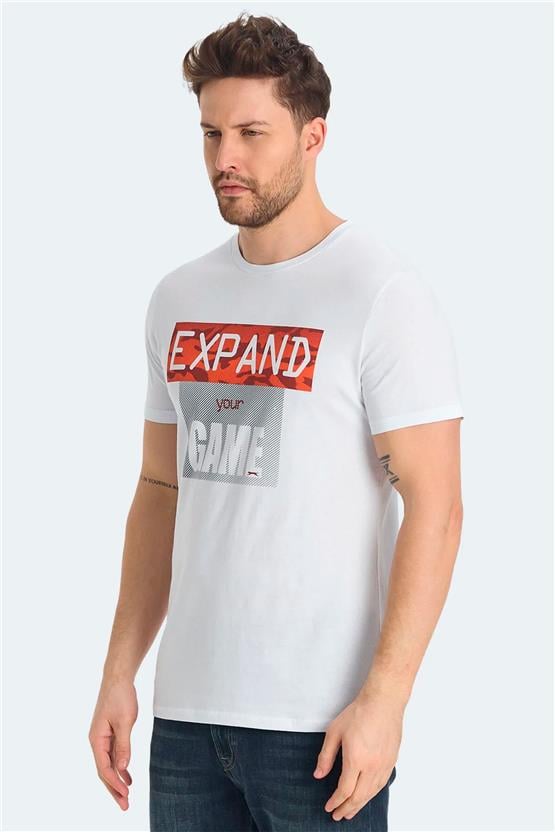 Slazenger St15Te015-000 Rava Beyaz Erkek T-Shırt