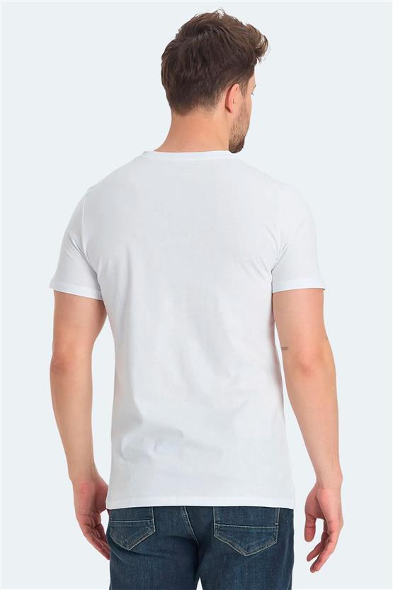 Slazenger St15Te015-000 Rava Beyaz Erkek T-Shırt