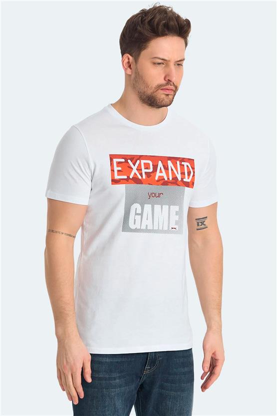 Slazenger St15Te015-000 Rava Beyaz Erkek T-Shırt