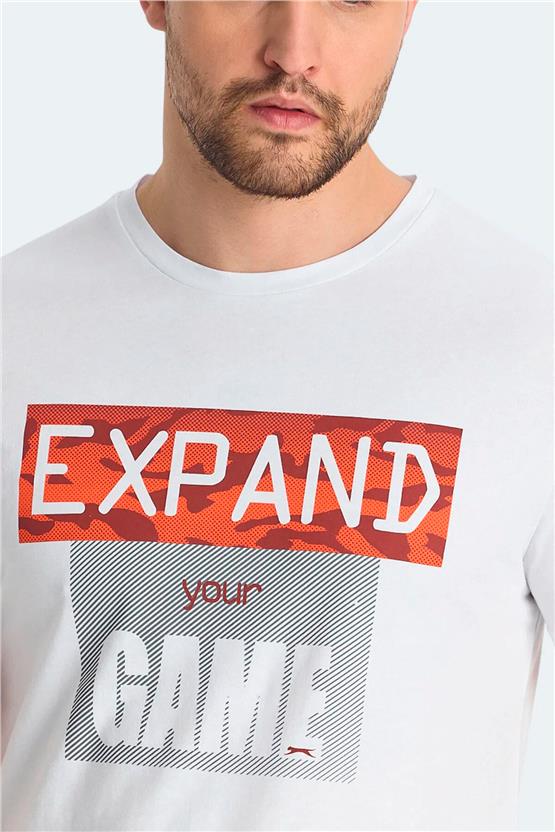 Slazenger St15Te015-000 Rava Beyaz Erkek T-Shırt