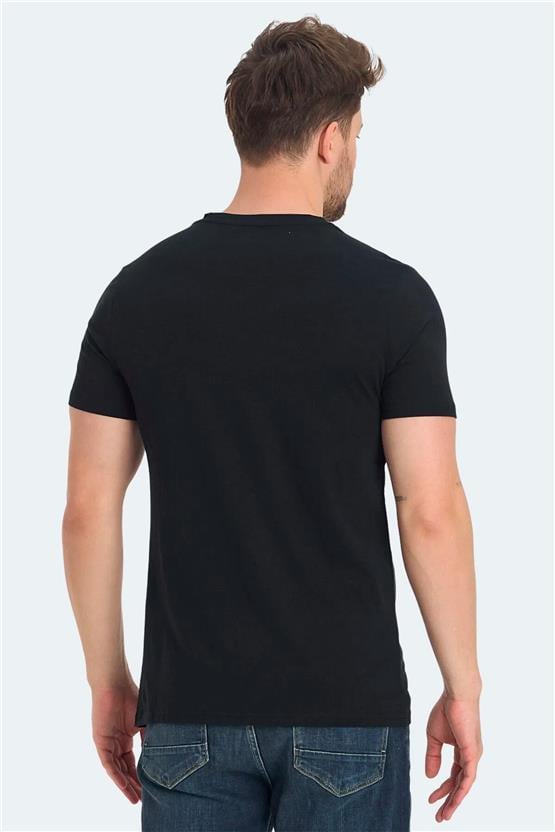 Slazenger St15Te015-500 Rava Sıyah Erkek T-Shırt