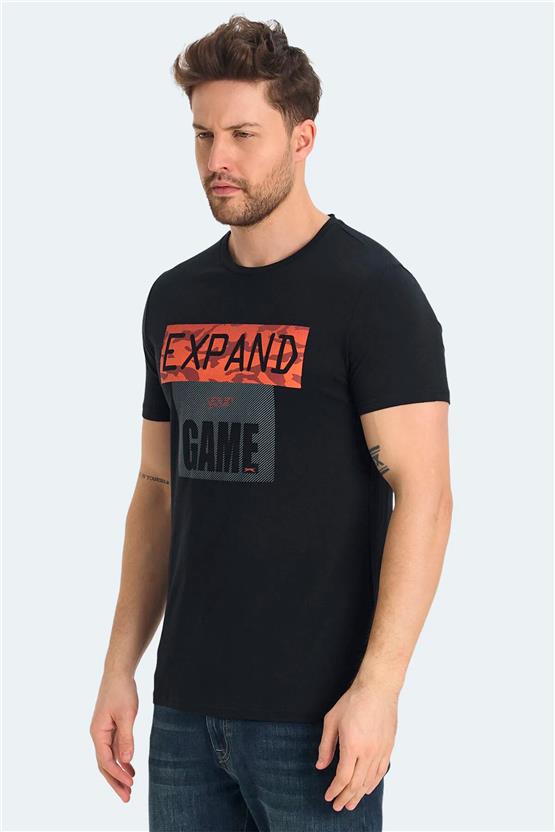 Slazenger St15Te015-500 Rava Sıyah Erkek T-Shırt