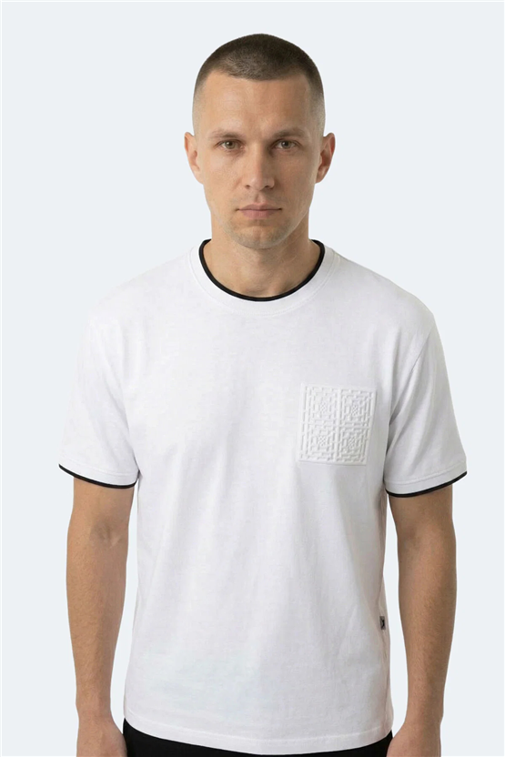 Slazenger St16Te091-000 Zavıer Beyaz Erkek T-Shırt