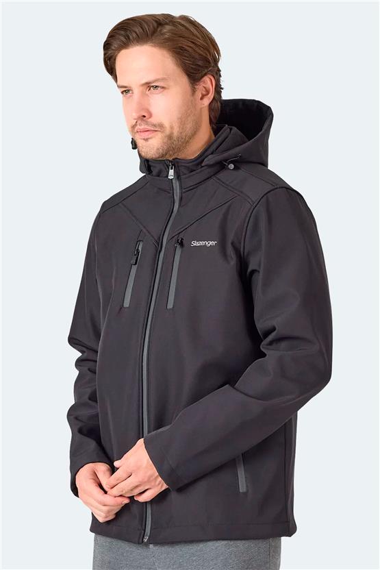 Slazenger St21Je004-500 Ha-Yun Siyah Erkek Mont