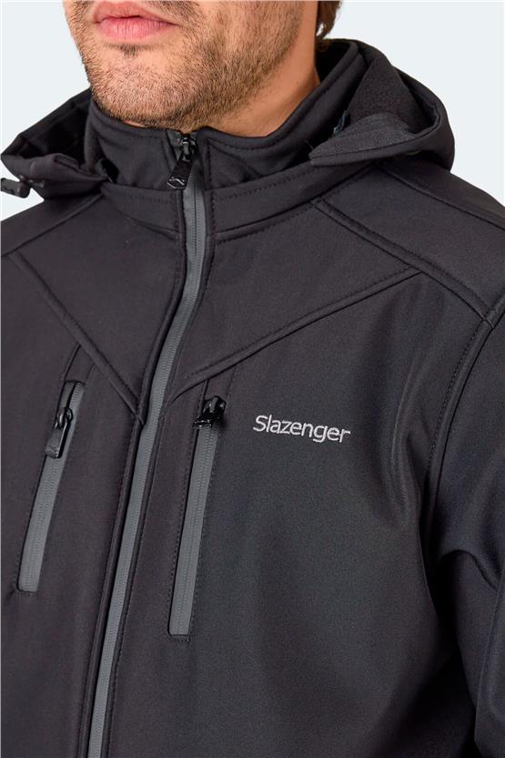 Slazenger St21Je004-500 Ha-Yun Siyah Erkek Mont