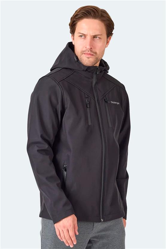 Slazenger St21Je004-500 Ha-Yun Siyah Erkek Mont