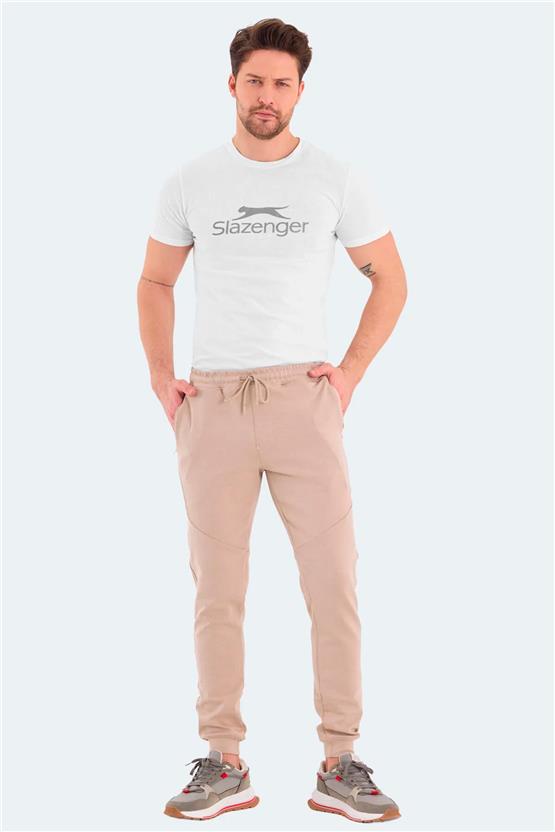 Slazenger St24Pe130-120 Venom Bej Erkek Esofman Alt