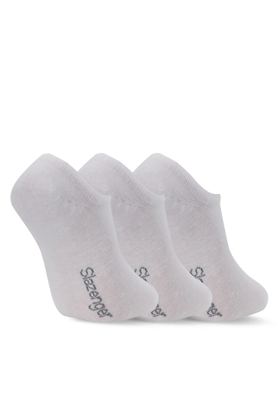 Slazenger SX16CE001-000 Jacked Beyaz 3Lü Çorap