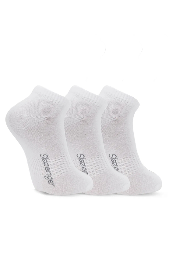 Slazenger SX16CE003-000 Jadira Beyaz 3Lü Çorap