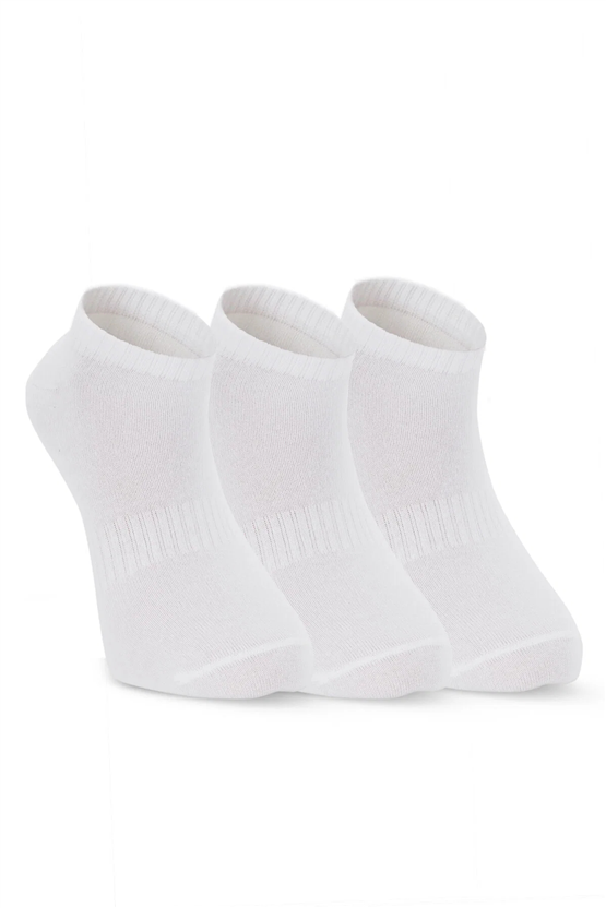 Slazenger SX16CE003-000 Jadira Beyaz 3Lü Çorap