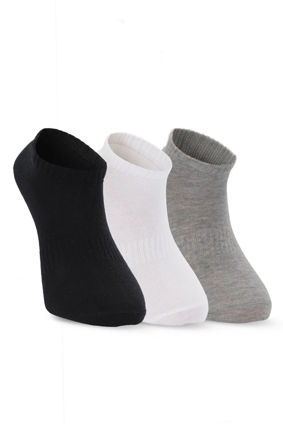 Slazenger SX16CE003-510 Jadira Siyah / Beyaz 3Lü Çorap