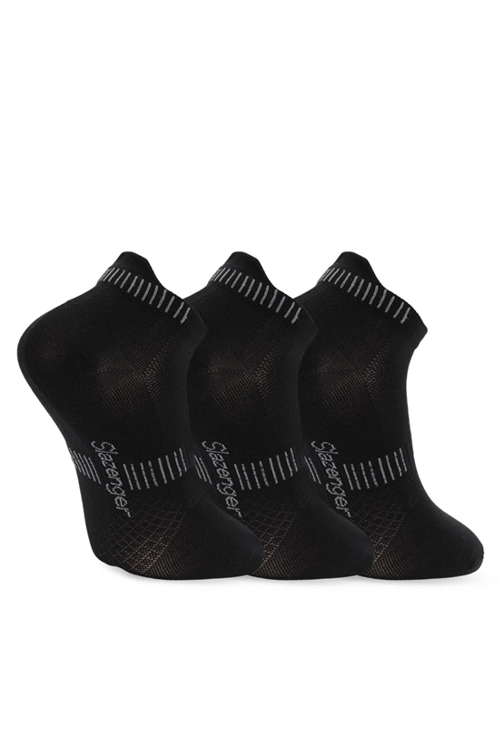 Slazenger SX16CE004-500 Jagger Siyah 3Lü Çorap