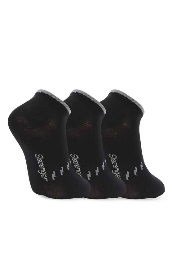 Slazenger SX16CE005-500 Jara Siyah 3Lü Çorap