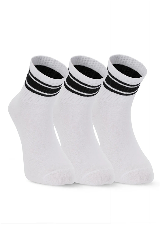 Slazenger SX16CE006-000 Jelly Beyaz 3Lü Çorap