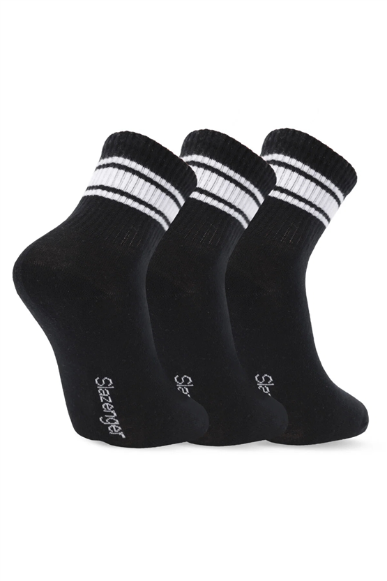 Slazenger SX16CE006-500 Jelly Siyah 3Lü Çorap