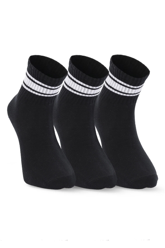 Slazenger SX16CE006-500 Jelly Siyah 3Lü Çorap