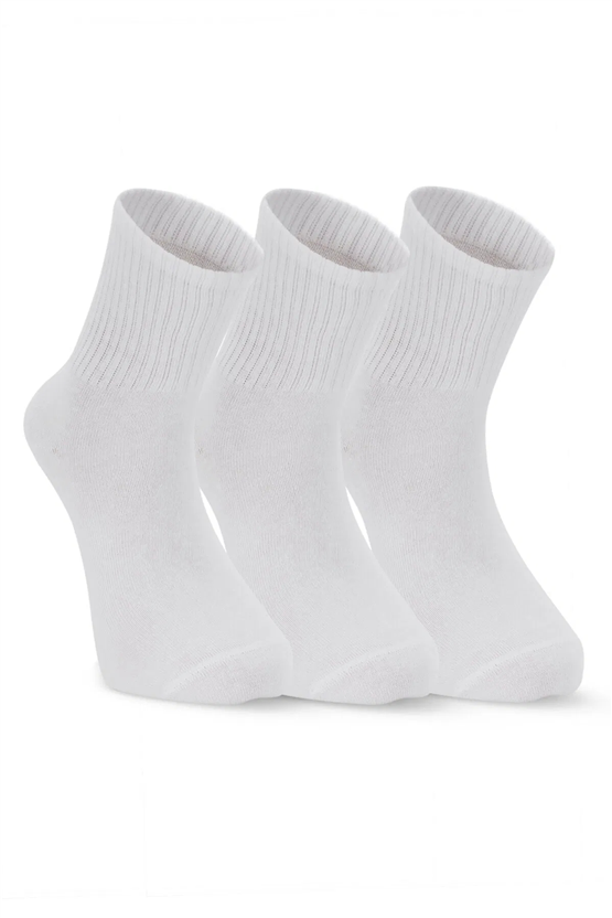 Slazenger SX16CE007-000 Jumpy Beyaz 3Lü Çorap