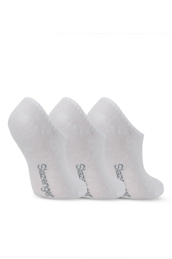 Slazenger SX16CK003-000 Jasira Beyaz 3Lü Çorap