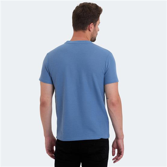 Slazenger Velvel Mavı Erkek T-Shırt