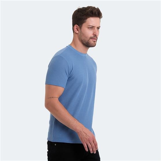 Slazenger Velvel Mavı Erkek T-Shırt
