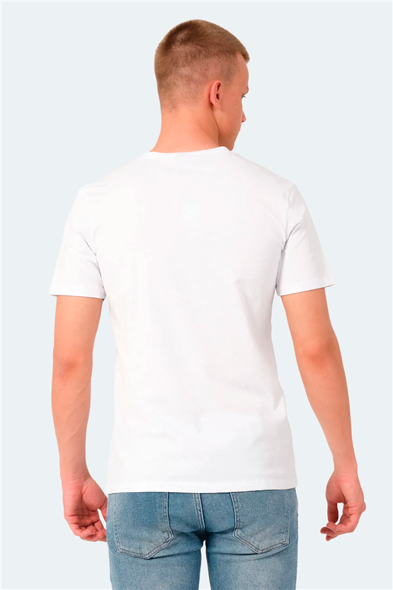 Slazenger Vesela Beyaz Erkek T-Shırt