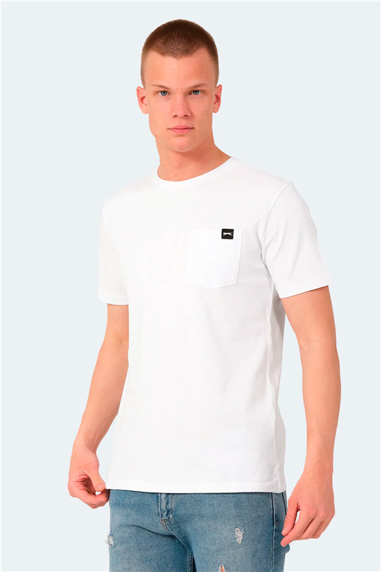 Slazenger Vesela Beyaz Erkek T-Shırt