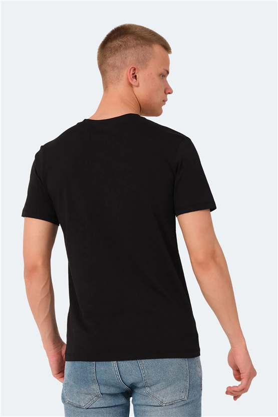 Slazenger Vesela Sıyah Erkek T-Shırt
