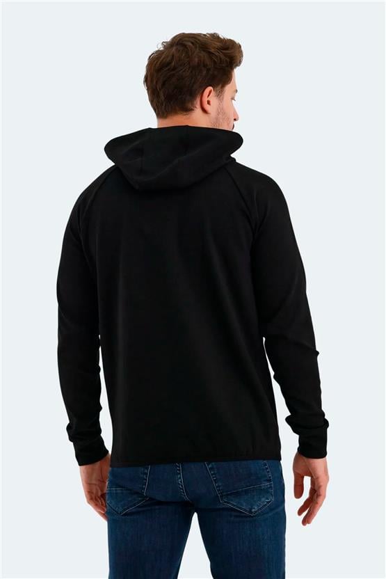 Slazenger Vıolet Sıyah Erkek Sweatshırt