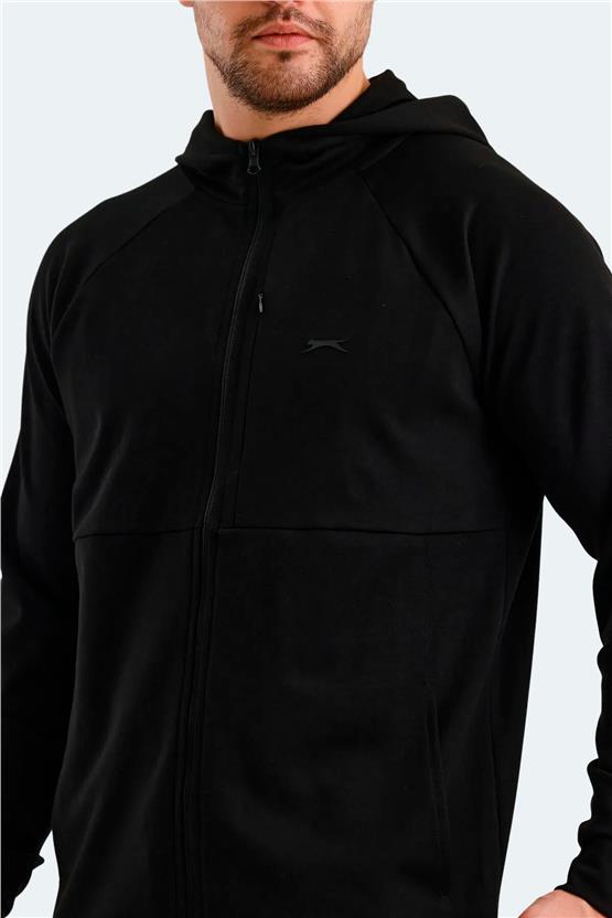 Slazenger Vıolet Sıyah Erkek Sweatshırt