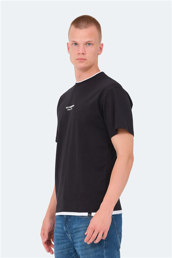 Slazenger Vrenı Sıyah Erkek T-Shırt